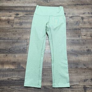 Soulcycle Mint Green High Rise Crop 21" inseam Leggings Size Small